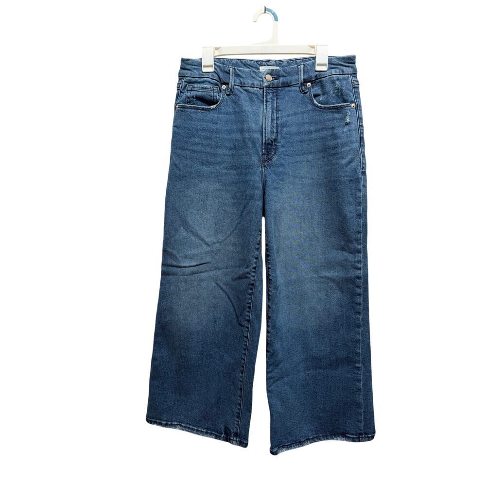 Good American Wide Leg Jeans Medium Wash 12/31